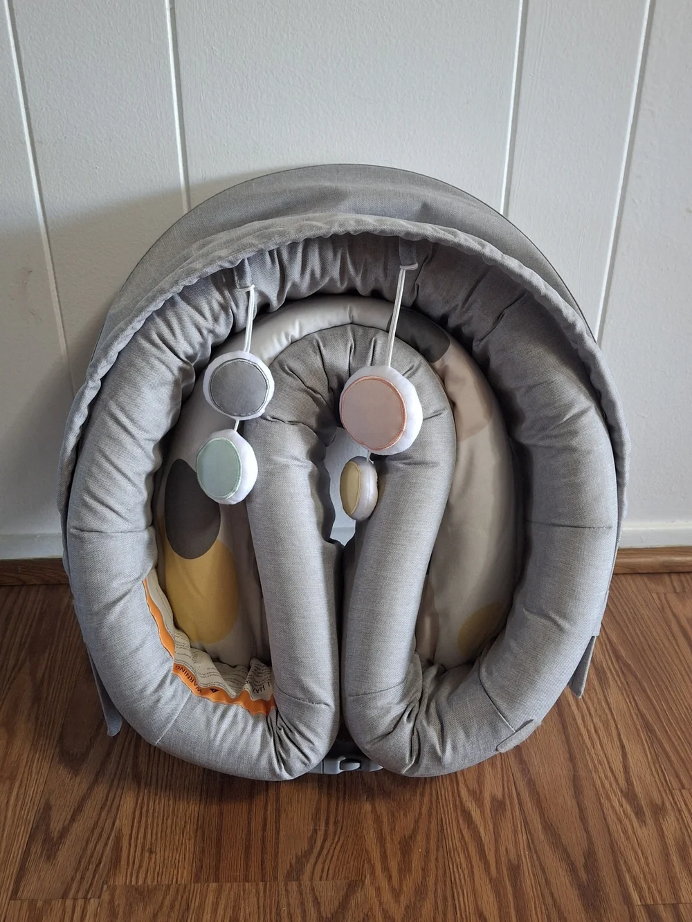 Lulyboo Portable Baby Nest in Light Gray - Foldable Travel Bassinet